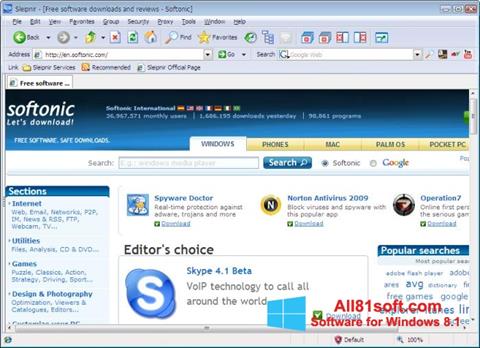 Screenshot Sleipnir für Windows 8.1
