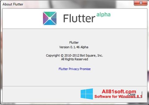 Screenshot Flutter für Windows 8.1