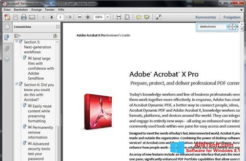 Screenshot Adobe Reader für Windows 8.1