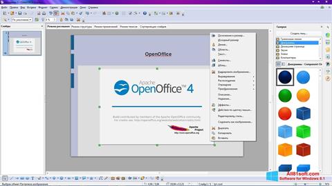 Screenshot Apache OpenOffice für Windows 8.1
