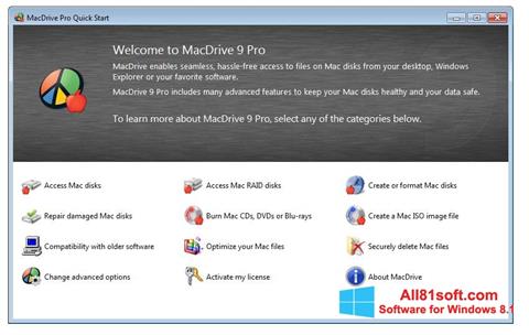 Screenshot MacDrive für Windows 8.1