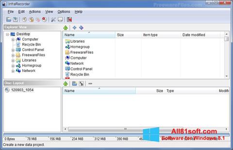 Screenshot InfraRecorder für Windows 8.1
