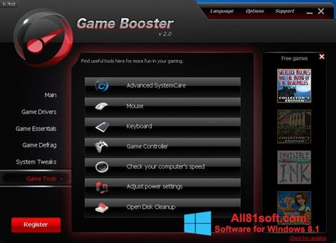 Screenshot Game Booster für Windows 8.1