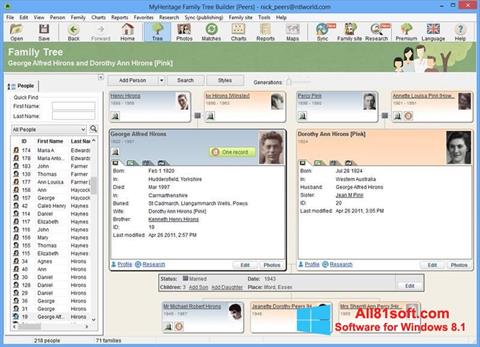 Screenshot Family Tree Builder für Windows 8.1