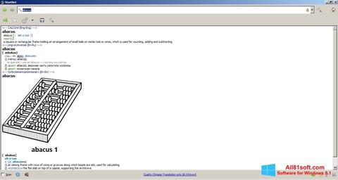 Screenshot StarDict für Windows 8.1