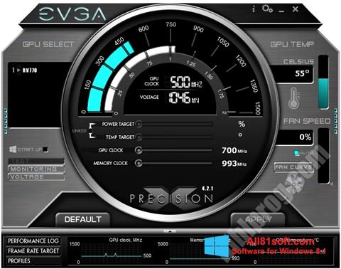 Screenshot EVGA Precision für Windows 8.1