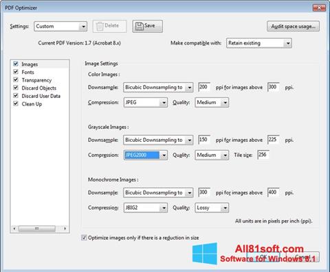 Screenshot Adobe Acrobat Pro DC für Windows 8.1