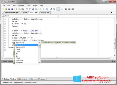 Screenshot Pascal ABC für Windows 8.1