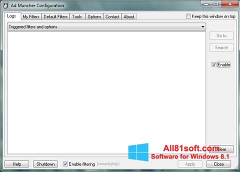 Screenshot Ad Muncher für Windows 8.1