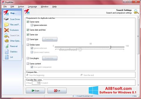 Screenshot DupKiller für Windows 8.1