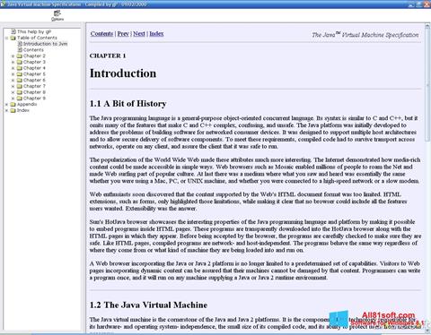 Screenshot Java Virtual Machine für Windows 8.1