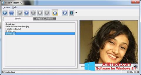 Screenshot Fake Webcam für Windows 8.1