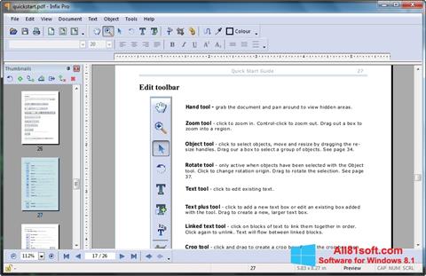 Screenshot Infix PDF Editor für Windows 8.1
