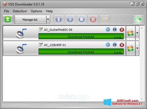 Screenshot VSO Downloader für Windows 8.1