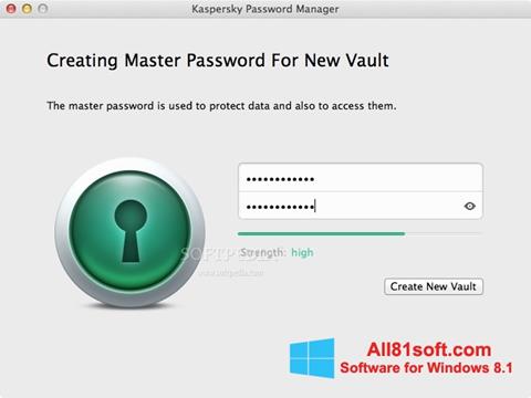 Screenshot Kaspersky Password Manager für Windows 8.1