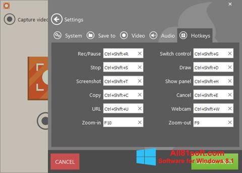 Screenshot Icecream Screen Recorder für Windows 8.1