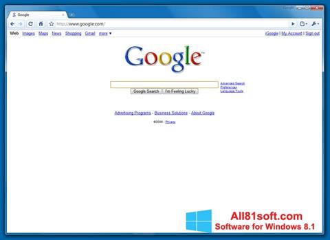 Screenshot Google Chrome Beta für Windows 8.1