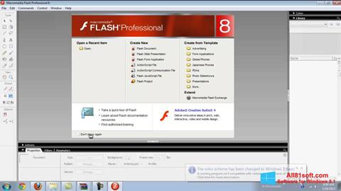 Screenshot Macromedia Flash Player für Windows 8.1