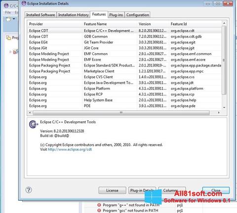 Screenshot Eclipse für Windows 8.1
