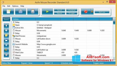 Screenshot Mouse Recorder für Windows 8.1
