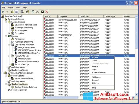 Screenshot DeviceLock für Windows 8.1