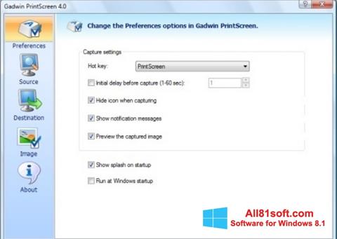 Screenshot Gadwin PrintScreen für Windows 8.1