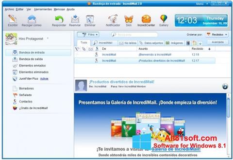 Screenshot IncrediMail für Windows 8.1