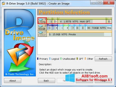 Screenshot R-Drive Image für Windows 8.1