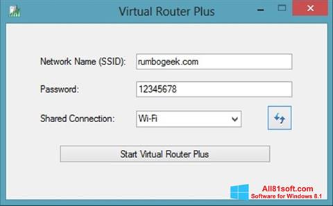 Screenshot Virtual Router Plus für Windows 8.1