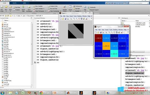 Screenshot MATLAB für Windows 8.1