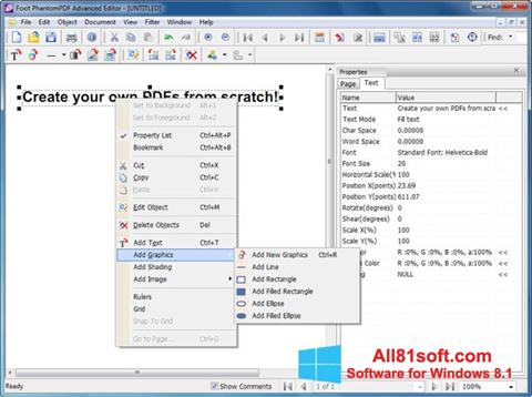 Screenshot Foxit PDF Editor für Windows 8.1