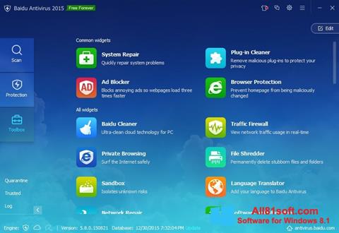 Screenshot Baidu Antivirus für Windows 8.1