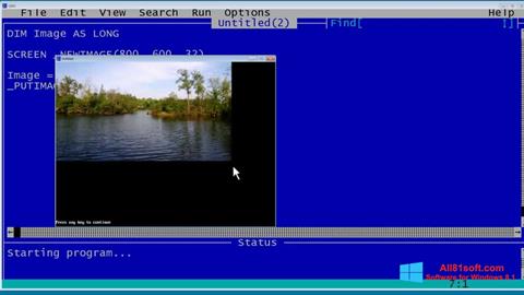 Screenshot QBasic für Windows 8.1