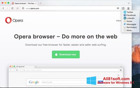 Screenshot Opera Turbo für Windows 8.1