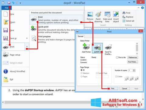 Screenshot doPDF für Windows 8.1