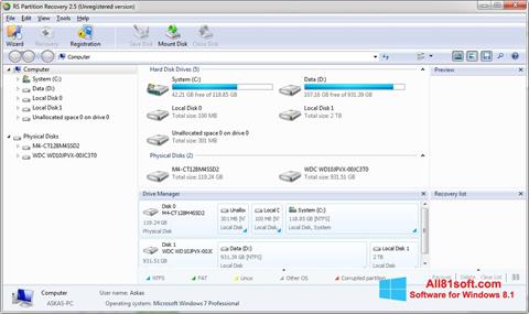 Screenshot RS Partition Recovery für Windows 8.1