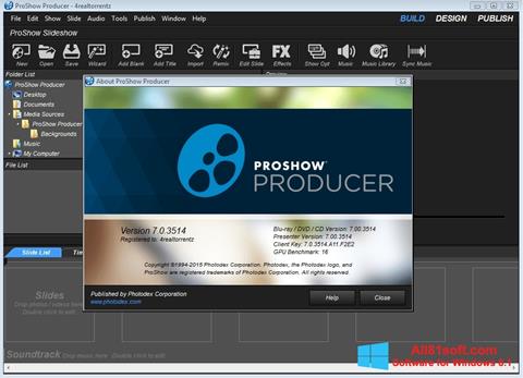 Screenshot ProShow Producer für Windows 8.1