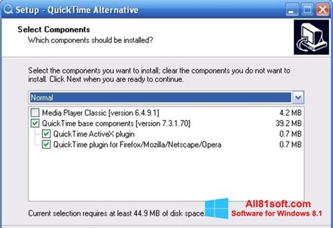 Screenshot QuickTime Alternative für Windows 8.1