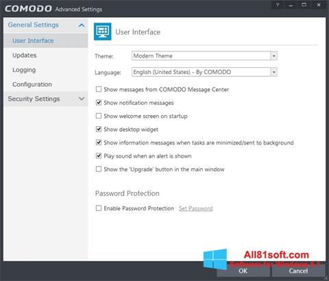 Screenshot Comodo Internet Security für Windows 8.1