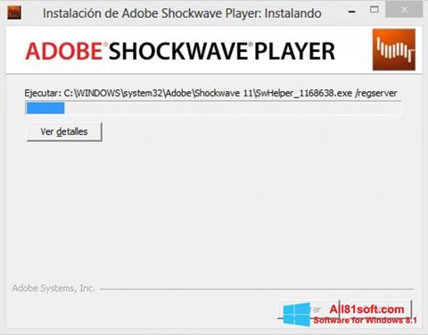 Screenshot Shockwave Player für Windows 8.1