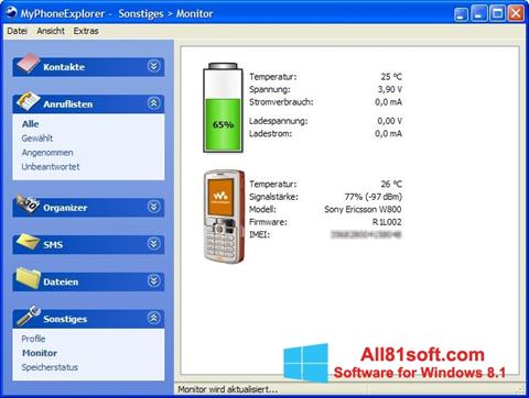 Screenshot MyPhoneExplorer für Windows 8.1