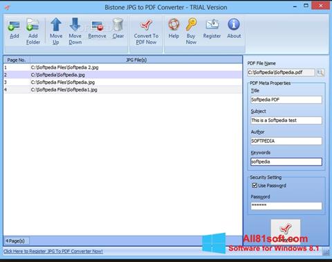 Screenshot Image To PDF Converter für Windows 8.1