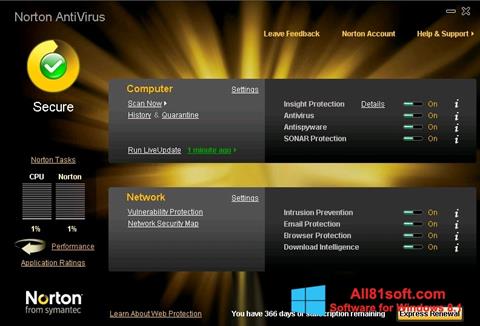 Screenshot Norton AntiVirus für Windows 8.1