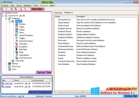 Screenshot InterBase für Windows 8.1