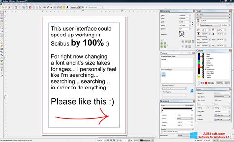 Screenshot Scribus für Windows 8.1