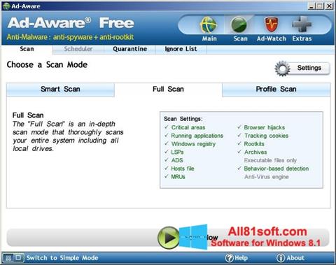 Screenshot Ad-Aware Free für Windows 8.1