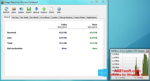 Screenshot NetWorx für Windows 8.1