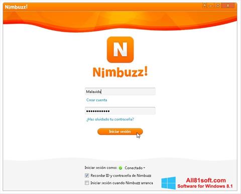 Screenshot Nimbuzz für Windows 8.1