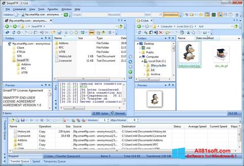 Screenshot SmartFTP für Windows 8.1