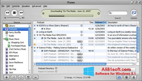 Screenshot iTunes für Windows 8.1